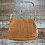 Telena Brown Zipper Closure Handbag (NEW IN DUST COVER)