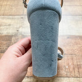 Merona Blue Suede Heeled Sandals- Size 7.5 (see notes)