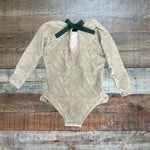 Ollie's Day Sage Leaf Print Swimsuit - Size 2-3Y