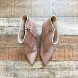 Marc Fisher Blush Pink Leather Pointed Toe Ankle Booties- Size 8.5 (see notes)