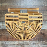No Brand Half Moon Wooden Handbag (see notes)