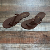 Fashion Chocolate Flip Flops- Size 39