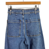 Zara Wide Leg Raw Hem Jeans- Size 2