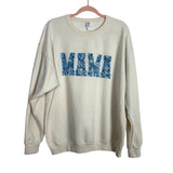 JERZEES Cream MAMA Crewneck Sweatshirt - Size XL (See Notes)