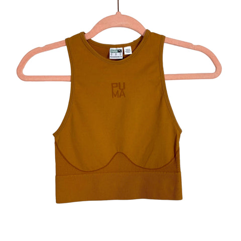 Puma Desert Tan EvoKnit Infuse Cropped Tank NWT- Size S (we have matching leggings)