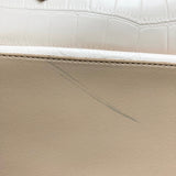 No Brand Cream Faux Leather Tote Bag (see notes)