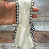 ELE SWIMS Black and White Check Bikini Bottoms- Size S (see notes)