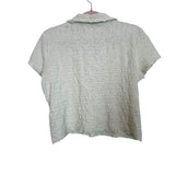 Oak + Fort Cream Textured Button Up Top- Size S (we have matching skirt)