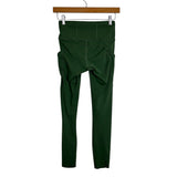 Lululemon Spruce with Side Pockets Raw Hem Exposed Seams Leggings - Size 4 (Inseam 24.5”)