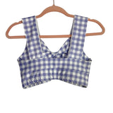 Fit Mama Purple and White Check Front Twist Sports Bra- Size S (we have matching leggings)