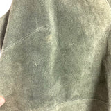 Free People Green Cow Suede V-Neck Dress- Size M (see notes)