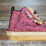 Steve Madden Girl’s Glitter High Top Sneakers- Size 2 (see notes)