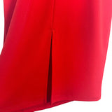 Topshop Red Ruffle Front Back Slit Hem Dress- Size 4 (see notes)