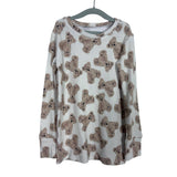 Bums & Roses Kid's Teddy Print Pajama Set NWT- Size 5/6Y (see notes, sold as set)
