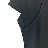 Victoria Beckham Spring Summer 2015 Black Front Cutout Zipper Back Dress- Size 8 (see notes)