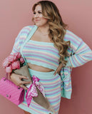Show Me Your Mumu Pastel Knit Cardigan- Size XL (see notes, we have matching skirt, sold out online))