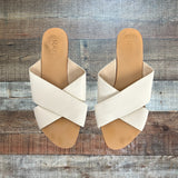 RAYE White Sandals- Size 9.5 (see notes)