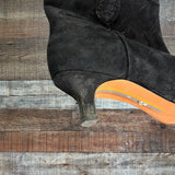 Sam Edelman Black Suede Leather Booties- Size 11 (see notes)