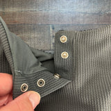 No Brand Dark Gray Ribbed with Front Knot Padded Bikini Top- Size L (see notes)