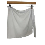 Shein White Mesh Cover Up Skirt