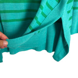 Mersea Teal/Green Stripe Top - Size OS