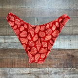 honey. Red and Pink Shell Print Bikini Bottoms- Size S (we have matching top)