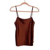 Abercrombie & Fitch Brown Satin Cami- Size S