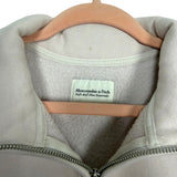 Abercrombie & Fitch Cream Navy Striped Zip Pullover- Size S (see notes)