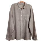 Abercrombie & Fitch Grey Linen Button Up Top NWT- Size XL