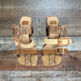Louise et Cie Snakeskin Sandals- Size 6