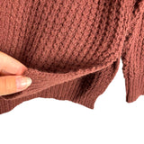 Anrabess Brown Chunky Knit Button Front Sweater NWT- Size S (Sold Out Online)