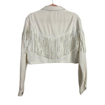 Vestique White Fringe Cropped Jacket - Size M (See Notes, sold out online!)