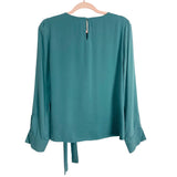 Naked Zebra Green Front Tied Blouse- Size L