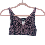 Lulus Animal Print V-Neck Bralette- Size XS/S
