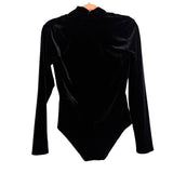 VKOZEN Black Velvet Bodysuit- Size 6