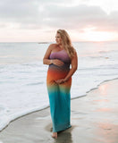 AFRM Ombre One Shoulder Strappy Back Dress- Size L (see notes, sold out online)