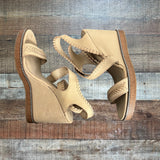 Vince Camuto Ankle Strap Wedge Heel Sandals- Size 9.5 (see notes)