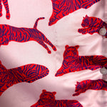 Vestique Pink Tiger Pajama Top - Size S (We Have Matching Bottoms! See Notes)