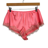Victoria's Secret Coral Pink Satin and Lace Cami and Shorts Pajamas- Size M (see notes, sold as a set)