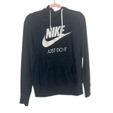 Nike Heathered Grey Hooded Pullover Sweatshirt- Size L