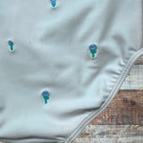Minnow x Fanm Mon White Floral Printed One Piece- Size 3/4T (see notes)