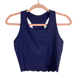 Attraco Navy Scalloped Tennis Skirt with Built In Shorts and Scalloped Tank Set- Size S (sold out online, sold as a set)