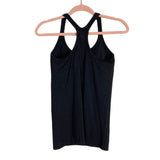 Lululemon Black Ribbed Built in Bra Tank- Size 8