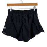 LRX Black with Mesh Detail Elastic Waist Running Shorts- Size L