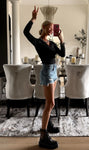 Nuuds Black Bodysuit - Size S