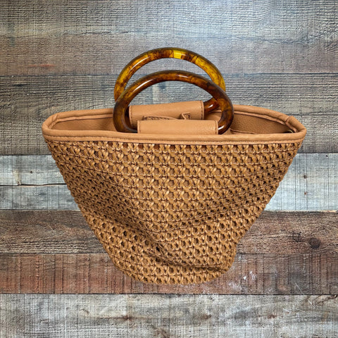 Anthropologie Tortoise Handle Handbag (see notes)