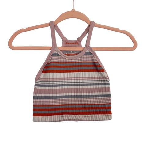 Free People Movement Happiness Runs Striped Crop Top - Size M/L (See Notes)