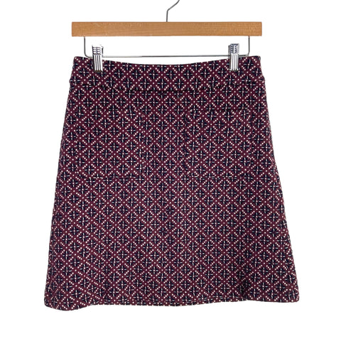 LOFT Petites Printed Front Pocket Skirt- Size 0P