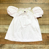 Dôen Light Pink Ruffle Neck Smocked Dress- Size 4