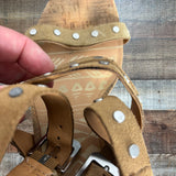 Dolce Vita Suede Studded Cork Heel Sandals- Size 9.5 (see notes)